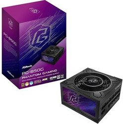 ASRock Phantom Gaming PG-850G 850W Power Supply, 80+ Gold, Active PFC, 135mm Fan, Full Modular, Black (90-UXP085-GFEAAB)