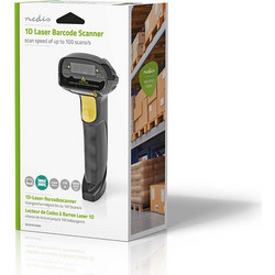 NEDIS BSCN1D100BK,Ενσύρματος σαρωτής barcode