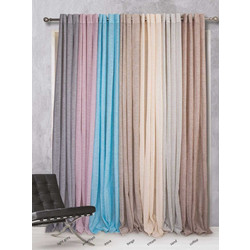Kipper Κουρτίνα με Τρουκς 140x260 Elxi Cream
