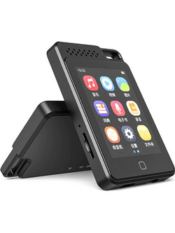 Ruizu C1 MP3 Player 16GB με Οθόνη Αφής 2.4" με Bluetooth & Ραδιόφωνο Μαύρο