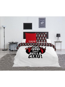 CASA DE PAPEL - Parure de lit 240x220cm - Bella Ciao '100% Coton'