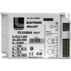 Ηλεκτρονικό σύστημα έναυσης για λάμπες PLC 2x32W 4pin με προστασία 220V-240V 50/60Ηz - 3-50321