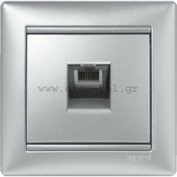 ΠΡΙΖΑ ΤΗΛΕΦΩΝΟΥ RJ11 VALENA METALLIC ΑΛΟΥΜΙΝΙΟ - 06-01-770138