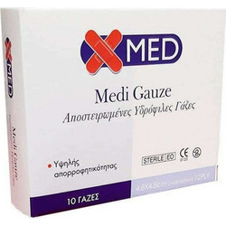 Medisei X-Med Medi Gauze Αποστειρωμένες Γάζες 14.5x18cm 10τμχ