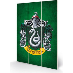 HARRY POTTER - Slytherin Crest - Wood Print 20x29.5