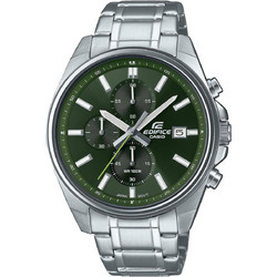 Casio Edifice Ανδρικό Ρολόι Χρονογράφος με Ασημί Μεταλλικό Μπρασελέ EFV-610D-3CVUEF