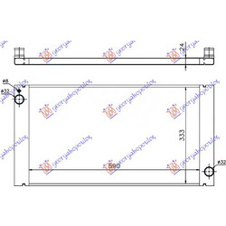 Ψυγειο 1.6T.ΒΖ-1.6-2.0ΠΕΤ.(59x33.4) Mini Coupe (R58) 11- - 696506315