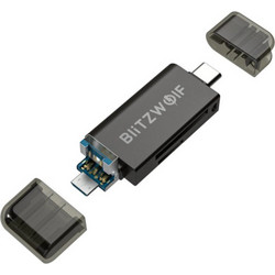BlitzWolf BW-CR1 Card Reader OTG USB-C USB-A & micro USB 3.2 Gen 1 για SD / microSD