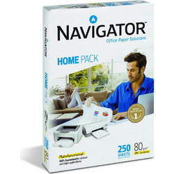 Επαγγελματικό Χαρτί Εκτύπωσης Navigator (Home Pack) A4 80g/m 250 Φύλλα (831851)