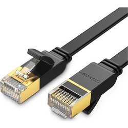 Ugreen Flat U/FTP STP Cat.7 Καλώδιο Δικτύου Ethernet 5m Black