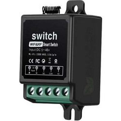 Διακόπτης WiFi + RF DC 5v-48v με τηλεχειριστήριο και mobile App Tuya - SDCD48