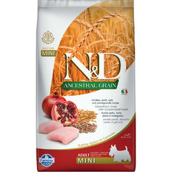 Farmina N&D Ancestral Grain Mini Adult with Chicken, Spelt, Oats & Pomegranate 2.5kg