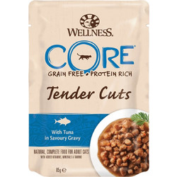 Wellness Core Adult Grain Free Tender Cuts with Tuna in Gravy 85gr