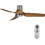 Beacon Lucci Air Nautica Ανεμιστήρας Οροφής 132cm 45W με Φως Τηλεχειριστήριο & WiFi Brushed Chrome/Teak