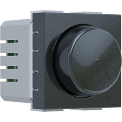 Acaelec Modys Περιστρ. Αλερετούρ On-Off LED Dimmer 2 Στοιχείων C LE 7-110W 250VAC IP20 Ανθρακί (10101412396)