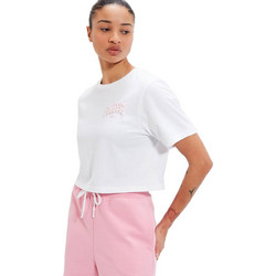 Ellesse Beneventi Γυναικείο Αθλητικό Crop Top Λευκό SGS18762-908