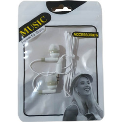 Stereo Earphone Aκουστικά σε λευκό χρώμα SE3625 OEM