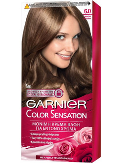 Garnier Color Sensation 6.0 Σκούρο Ξανθό Μόνιμη Βαφή Μαλλιών 40ml