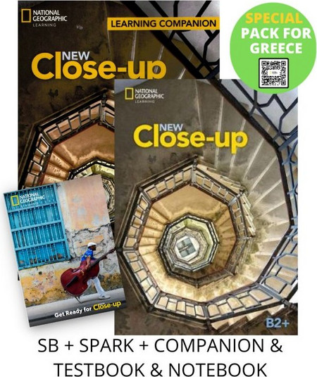 NEW CLOSE-UP B2+ SPECIAL PACK FOR GREECE (SB + SPARK + COMPANION & TESTBOOK & NOTEBOOK)