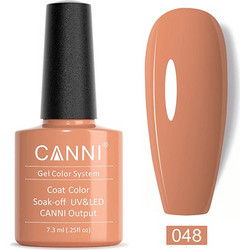 Canni 048 Soft Orange Ημιμόνιμο Βερνίκι Νυχιών 7.3ml