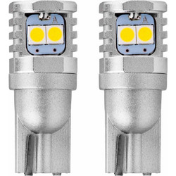 AMIO ΑΚΑΛΥΚΑ ΛΑΜΠΑΚΙΑ LED T10 W5W/W10W 12/24V W2,1x9,5d 6SMDx3030 ΛΕΥΚΑ CAN-BUS ΑMiO - 2 TEM. 02801/AM