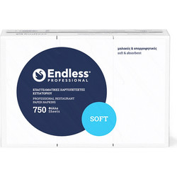 Endless Soft Χαρτοπετσέτες Εστιατορίου 24x24 (5x750τμχ)