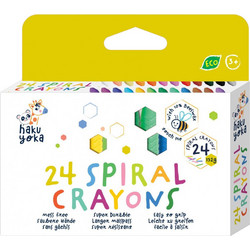Haku Yoka Spiral Κηρομπογιές Σετ 24τμχ