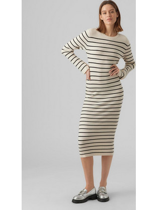 Vero Moda Φόρεμα Πλεκτό Μπεζ 10290663