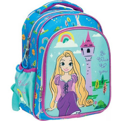 Gim Princess Rapunzel Σχολική Τσάντα Πλάτης Νηπιαγωγείου Μπλε 331-51054