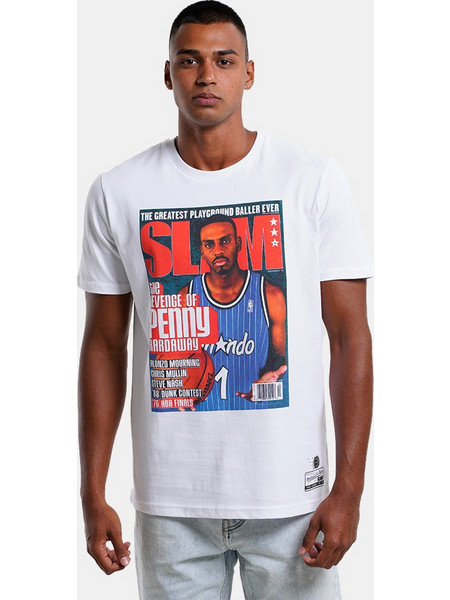 Mitchell & Ness NBA Slam Tee-Orlando Magic Ανδρικό Αθλητικό T-Shirt Λευκό BMTRINTL1059-OMAPHA