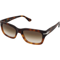 Persol PO3301/S 116051 Ανδρικά Γυαλιά Ηλίου Τετράγωνα Κοκάλινα Ταρταρούγα με Καφέ Degradee Φακό