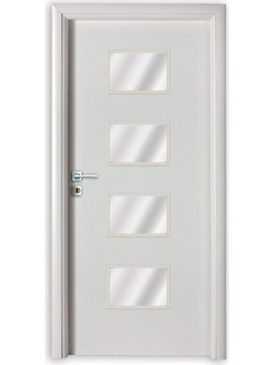 Viometale Πόρτα Miranda Εσωτερική Laminate Λευκή