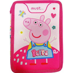 Must Peppa Pig Κασετίνα Γεμάτη με 2 Θήκες Ροζ 482742