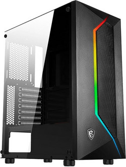 MSI MAG Vampiric 100L Black Gaming Midi Tower Κουτί Υπολογιστή με Πλαϊνό Παράθυρο
