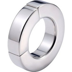 Ultra Thick Magnetic Penis Ring with Closure, Stainless Steel