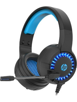 HP DHE-8011UM Gaming Headset Over Ear Black Blue