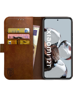Rosso Element PU Θήκη Πορτοφόλι Xiaomi 12T / 12T Pro - Brown (8719246377006)