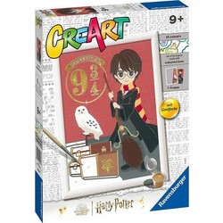 Ravensburger 20237 Creart Kids Ζωγραφική με Αριθμούς (Περιλαμβάνει Χρώματα,Πινέλο,Κορνίζα) Harry Potter Μεγάλο για 7+ Ετών