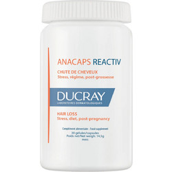 Ducray Anacaps Reactiv Συμπλήρωμα Διατροφής κατά της Τριχόπτωσης 30 Κάψουλες