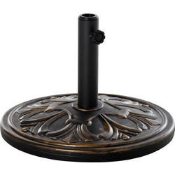 Βάση ομπρέλας Outsunny για 35mm / 38mm / 48mm Βάρος πόλων 13KG για κήπο 84D-046