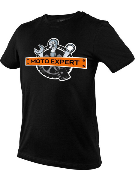 NEO TOOLS - T-Shirt Moto Expert Μαύρο 81-643
