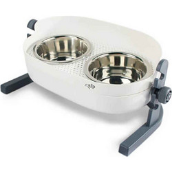 All For Paws Μπολ Σκύλου 3 σε 1 Double Dinner Medium 2x 350ml Εργονομική και ρυθμιζόμενη διπλή ταΐστρα που προσφέρει ψηλή και άνετη σίτιση