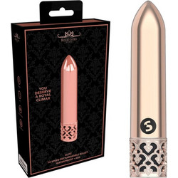 Royal Gems Glitz Bullet Δονητής Bullet 8cm Rose Χρυσός
