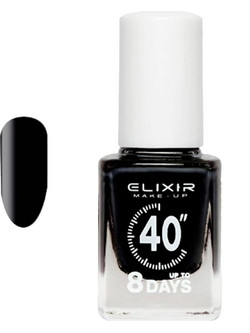 Elixir Up To 8 Days 016 Black Gloss Βερνίκι Νυχιών Μακράς Διαρκείας Quick Dry 13ml