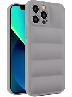 Θήκη Puffer για Apple iPhone 13 Pro - Ασημί
