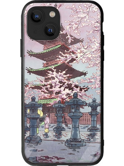 Θήκη Ukiyo-e - Cherry Blossom iPhone 14 Plus Groove TPU (Tempered Glass και TPU)
