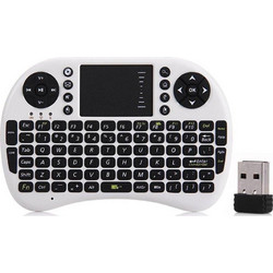 Riitek Rii Mini i8+ White Ασύρματο Πληκτρολόγιο με TouchPad