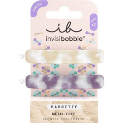 Invisibobble Limited Barrette Alegria Turn on Your Healers Αξεσουάρ Μαλλιών, Χρώμα Λευκό & Μωβ 2 Τεμάχια