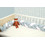 Baby Oliver Des 3130 Πάντα Κούνιας Πλεξούδα Λευκό Μέντα 20x200cm