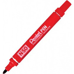 Pentel N50 Permament Marker Red (N50-BE) (PENN50BE)